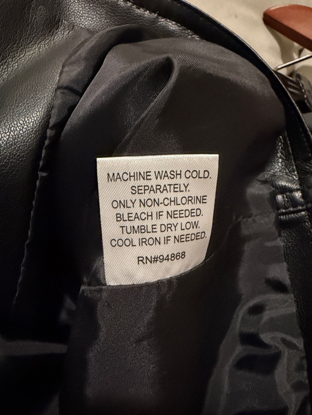 Evereve Black Faux Leather Short-Sleeve Zip Front Jacket - Picture 5 of 6